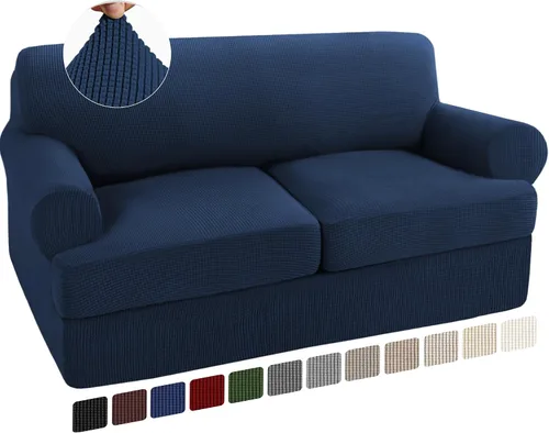 Vista 26 de Turquoize Funda para sillón con cojín en forma de T para sala de estar, funda elástica para sofá, funda suave para sillón, fundas de muebles