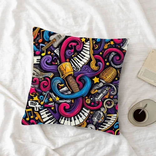 Vista 3 de oFloral Funda de almohada decorativa para el hogar, funda de cojín cuadrada para sofá, cama, silla, sofá, decoración de sala de estar, 18 x 18