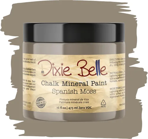 Vista 317 de Pintura para muebles con acabado de tiza Dixie Belle Paint Company - Amatista (4oz) - Pintura mineral de tiza chic púrpura profundo mate