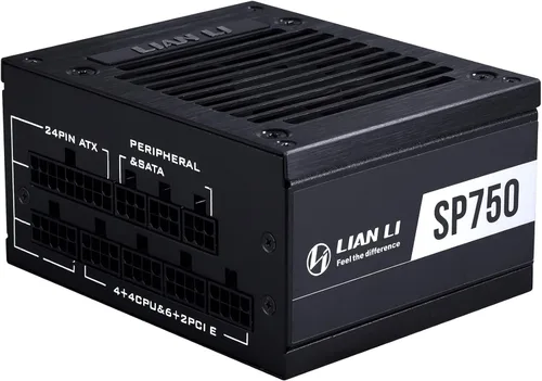 Vista 19 de Lian Li Fuente de alimentación SP750 V2 Gold SFX de 750 vatios Cable nativo de 12V-2x6 - Bajo ruido - Eficiencia Gold 80+ - Cumple con ATX 3.1