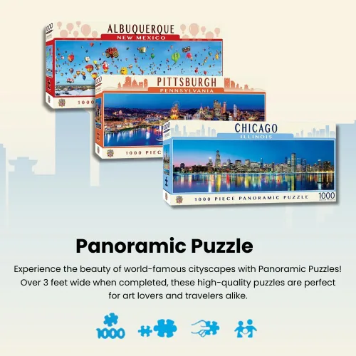 Vista 2 de MasterPieces – Rompecabezas de 1000 piezas de Albuquerque