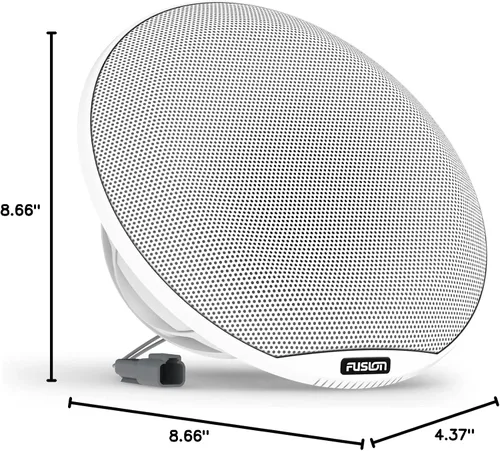 Vista 6 de Garmin Fusion® Signature Series 3i - Altavoces coaxiales marinos marinos, 7.7 pulgadas, 280 vatios, coaxiales, clásicos, blancos (par)