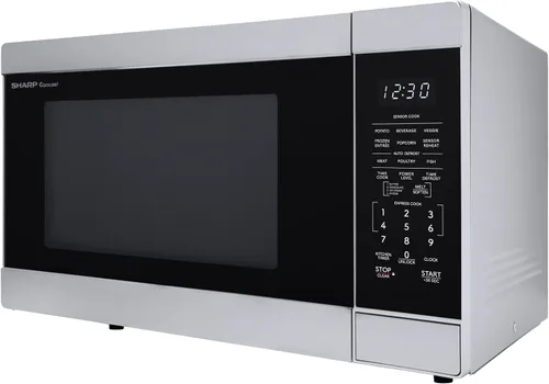 Vista 12 de SHARP Horno microondas para encimera con plato giratorio extraíble de 13.6 pulgadas, 1100 vatios, 1.6 pies cúbicos, acero inoxidable Tocadiscos