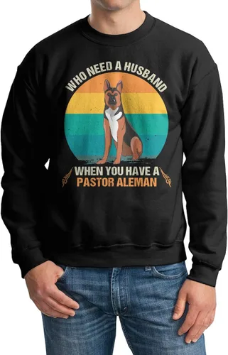 Vista 4 de Who Needs A Husband When You Have A Pastor Aleman Vintage for Dog Lovers ShirtSweatshirtHoodie