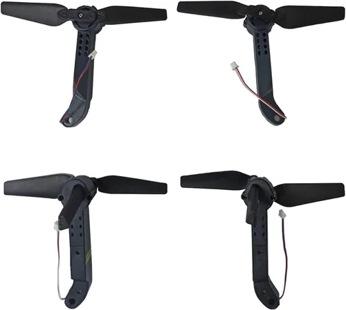 Vista 2 de RC Quadcopter Repuestos Axis Drone Arms con hélices FPV Racing Drone Brazos Comaptibles con E58/L800/JY019/S168 RC Hobby, 4 piezas incluidas