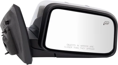 Vista 150 de TRQ Cubierta cromada del espejo manual del lado del pasajero, acabado liso para Volvo VNL 2004-2014