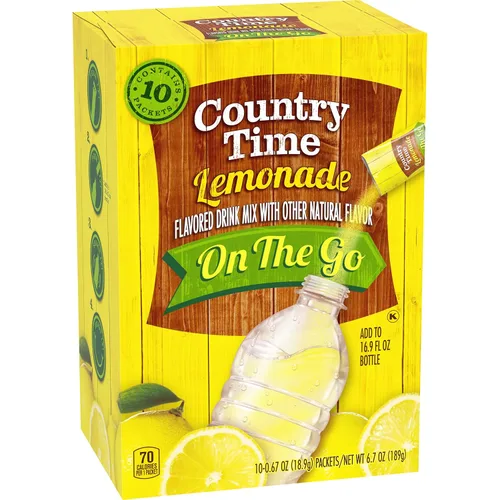 Vista 5 de Country Time Mezcla de bebida en polvo de limonada endulzada con azúcar, 60