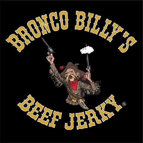 Vista 6 de Bolsa resellable de media libra de carne de res con sabor a bourbon Bronco Billy's Beef Jerky