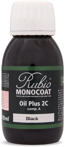 Vista 26 de Rubio Monocoat Muestra de Tinte y Acabado para Madera - Niebla 5% Aceite Plus Parte A Aceite de linaza para madera de secado rápido y ecológico