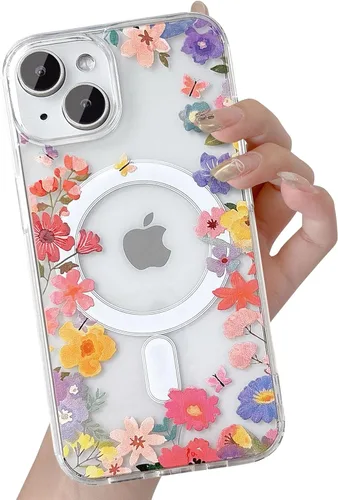 Vista 76 de UEEBAI - Funda magnética para iPhone 11, diseño de lazo, compatible con MagSafe, funda transparente delgada inalámbrica, antiamarilleo, a prueba