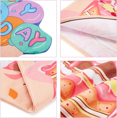 Vista 5 de BULINGNA 2 fundas para sillas de cumpleaños, fundas de asiento de cumpleaños para el aula, fundas para silla de pastel de cumpleaños, fundas