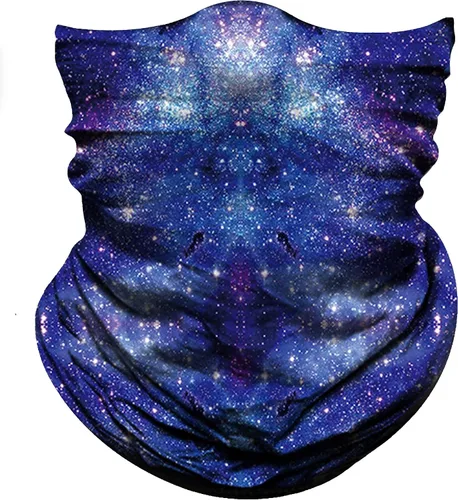Vista 10 de Obacle Bandana sin costuras, máscara facial rave, para mujeres y hombres, para protección contra el polvo, el viento y el sol