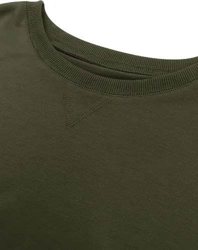 Vista 5 de Bingerlily Sudadera casual de manga larga para mujer, cuello redondo, linda sudadera pullover de ajuste relajado, tops