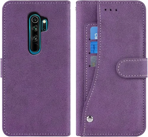 Vista 6 de Asuwish Compatible con Xiaomi Redmi Note 8 Pro Wallet Case y protector de pantalla de vidrio templado, soporte para tarjeta de crédito, soporte