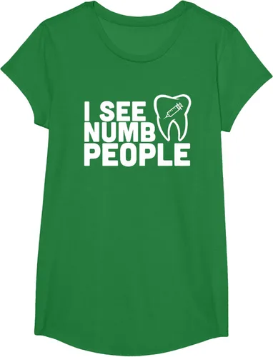 Vista 77 de I see Numb People - Camiseta de regalo para dentista dental, Negro, S