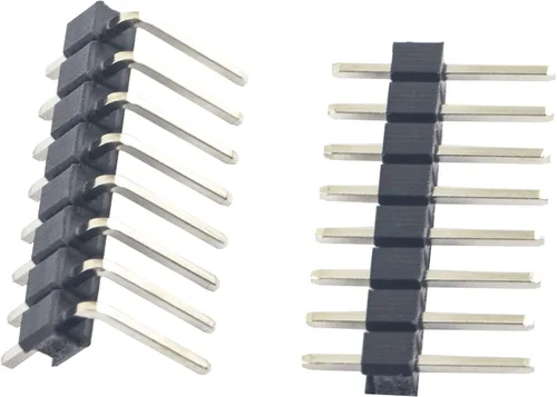 Vista 6 de whiteeeen 4 unids RJ45 Breakout Board 8P8C Jack Conector Ethernet con 8Pin 2 Tipo Cabeceras Pin (Ángel recto y derecho)