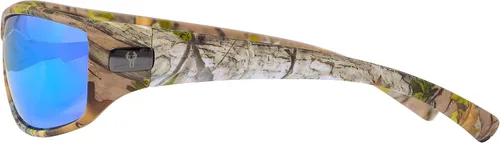 Vista 3 de Gafas de sol polarizadas de camuflaje marrón para hombre, cola blanca, bolsa de microfibra a juego