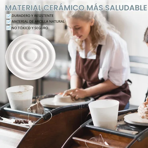 Vista 5 de Comedero lento de cerámica para gatos, plato de apertura poco profunda