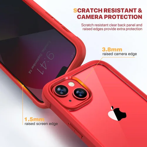 Vista 786 de DIACLARA - Funda transparente compatible con iPhone XR 6.1 pulgadas 2018