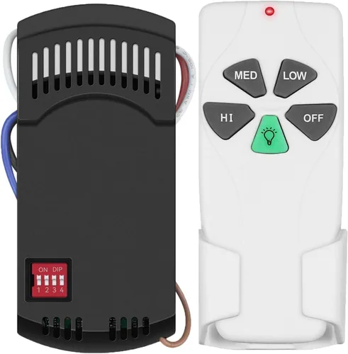 Vista 11 de Kit de control remoto universal para ventilador de techo, repuesto para Harbor Breeze, Hampton Bay, Hunter, receptor FAN28R atenuador de luz