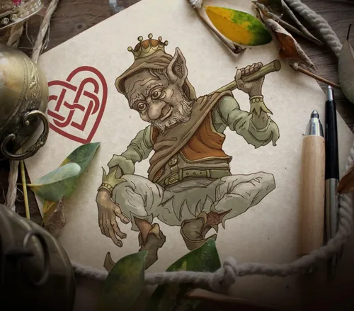 Vista 7 de Gent Supply - Juego de cartas Bicycle Creatures of The FAE, color verde