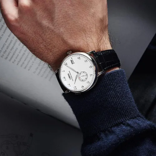 Vista 10 de LOBINNI Reloj mecánico automático impermeable de muñeca masculina vestido masculino moda lujo negocios relojes
