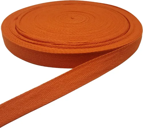 Vista 43 de Cinta de espiga de 50 yardas, cinta de algodón para coser (beige, 1 pulgada) Materiales respetuosos con el medio ambiente, suaves