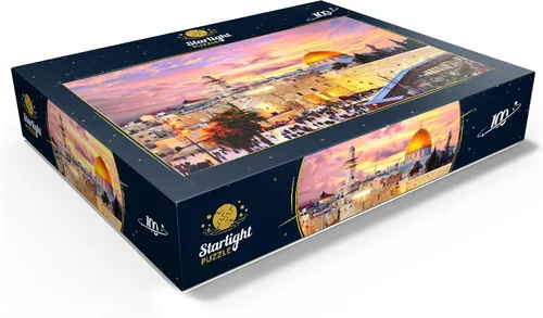 Vista 3 de MyPuzzle Skyline of the Old City At The Western Wall y el Temple Mount in Jerusalem Israel - Rompecabezas prémium de 100 piezas para adultos