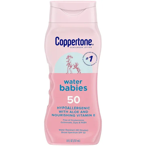 Vista 2 de Coppertone Water Babies Loción no irritante con SPF 50 (paquete de 4)
