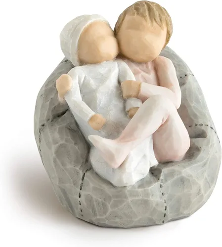 Vista 9 de Willow Tree Nurture, figura esculpida pintada a mano Hand-Painted Resin Figurine, Sculpted by Artist Susan Lordi, Celebrates Loving Family