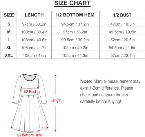 Vista 6 de Vestido holgado de manga larga para mujer, con cuello redondo, con bolsillos
