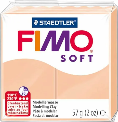 Vista 4 de FIMO Arcilla de modelado de horno de polímero suave, 2.01 oz, juego de 6 colores, tonos neutros cálidos