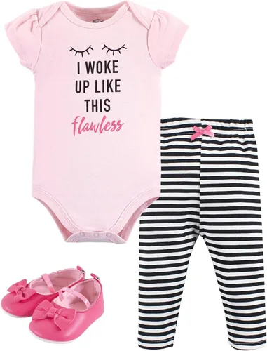 Vista 41 de Little Treasure - Conjunto unisex de mameluco de algodón, pantalón y zapatos para bebé Collar de ancla