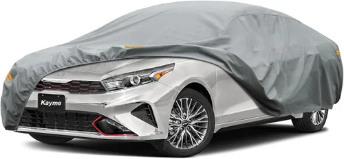 Vista 252 de Kayme Funda de Coche de Servicio Pesado Impermeable para Todo Tipo de Clima, Ajuste Personalizado para Tesla Model S, Cubierta Exterior Completa