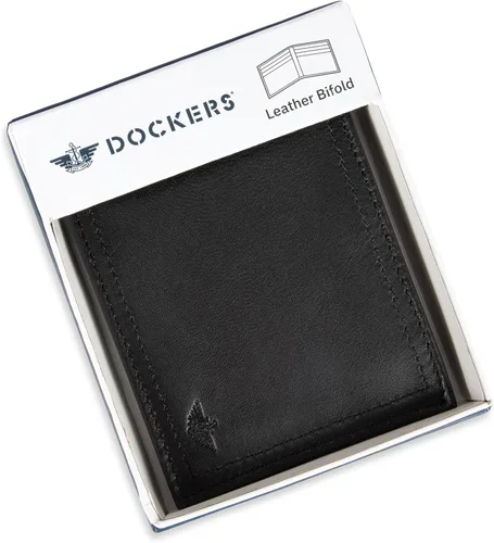Vista 40 de Dockers Mens piel Capacidad extra Slimfold Bifold Wallet
