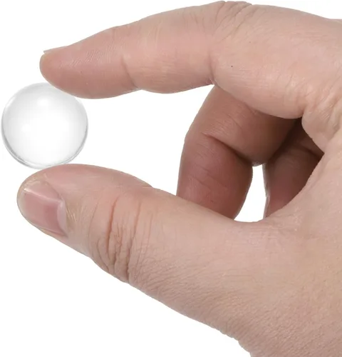 Vista 3 de uxcell Bola de malabarismo de contacto acrílico transparente - 0.787 in, 5 piezas