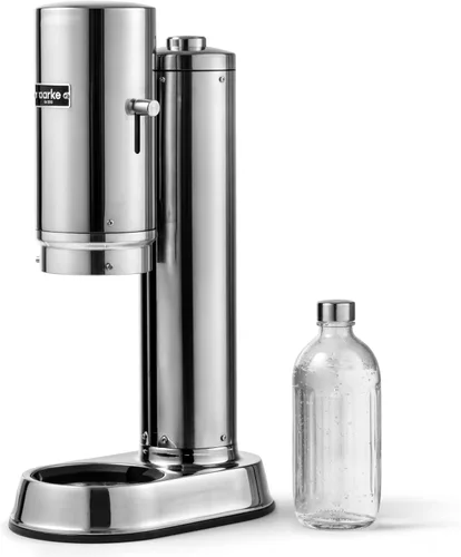 Vista 11 de Aarke Carbonator Pro, Máquina para Agua Espumosa y Carbonatada, Acero Inoxidable con Botella Reutilizable de Vidrio, Volumen 800 mL/27 fl oz