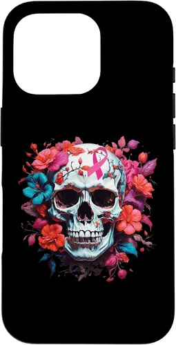 Vista 20 de Breast Cancer Skull Shirt For Women Sugar Skull Pink Ribbon Case for iPhone 16