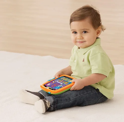 Vista 4 de VTech Tableta táctil para bebé iluminada, naranja