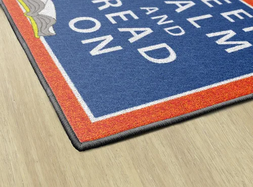 Vista 7 de Flagship Carpets - Alfombra con texto en inglés "Keep Calm & Read On" para el aula infantil, dormitorio de los niños, espacio del profesor