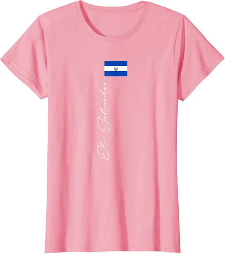 Vista 12 de Camiseta patriótica con bandera de El Salvador, Negro