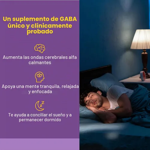 Vista 2 de Natural Factors Pharma GABA, Calma, Relajación y Enfoque*, 60 Cápsulas
