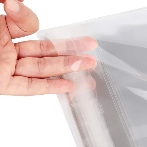Vista 3 de Falling in Art Bolsas de plástico transparentes con sello de cristal sin ácido de 1.496 mil (un solo lado) para impresiones de arte de 5x7, fotos, 5