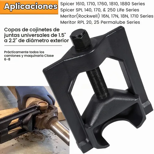 Vista 2 de E-cowlboy 10102 Extractor de Juntas Universal de Servicio Pesado Clase 6-8 y 5192 Herramienta Instaladora de Copas de Rodamiento Extractor de Juntas