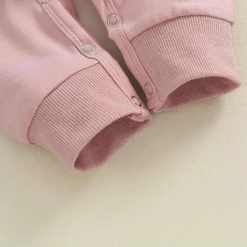 Vista 7 de BeQeuewll Ropa de otoño para bebé niña, mameluco recién nacido, sudadera de manga larga, mameluco de una pieza para hermana pequeña