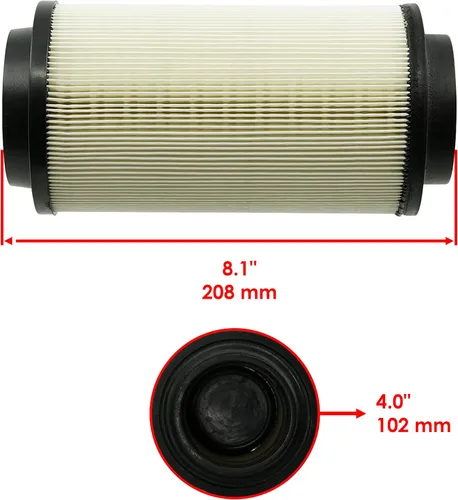 Vista 2 de Caltric Filtro de aire con funda de aire de entrada de prefiltro compatible con Polaris Scrambler XP 1000 2014-2019