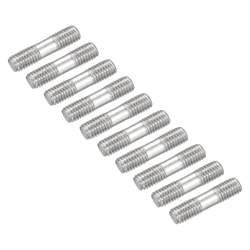 Vista 32 de METALLIXITY Tornillos de doble extremo (rosca M3, 0.787 in de longitud), 20 unidades, acero inoxidable 304, pernos de varilla roscados dobles
