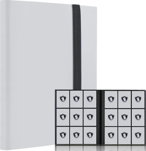 Vista 12 de Carpeta de tarjetas coleccionables de 9 bolsillos, libro de tarjetas premium para 360 tarjetas, álbum de tarjetas resistente para tarjetas