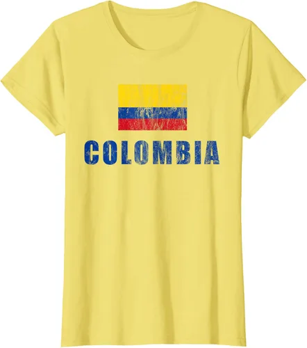 Vista 4 de Colombia Design Colombia Ropa Ropa Ropa Camiseta, Amarillo