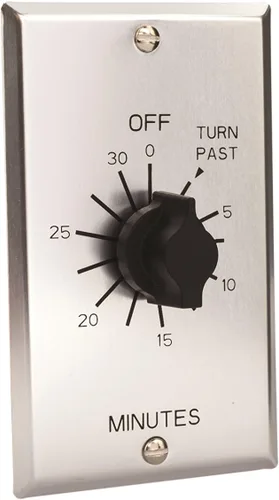 Vista 7 de Apagador de tiempo para pared con interruptor automático Sringwound estilo comercial serie C, 1